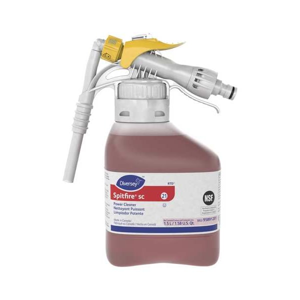Diversey Natural Solvent Cleaner, 1.5L Hose End Connection Bottle, Pine, 2 PK - 95891201