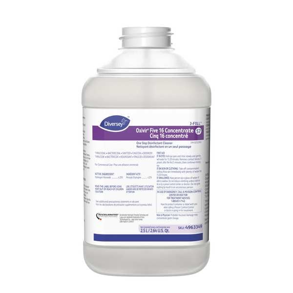Diversey Cleaner and Disinfectant Concentrate, 2L Bottle, characteristic, 2 PK - 4963331