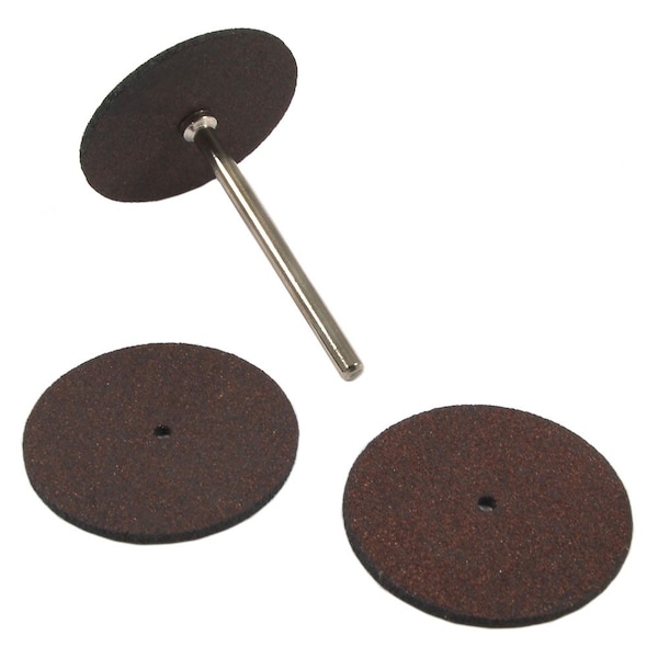 Kit de ruedas de corte Forney, 1-1/4 pulgadas con mandril de 1/8 de pulgada, 4 piezas - 60222