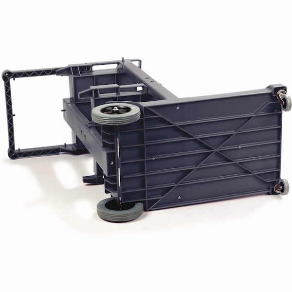 Boardwalk Janitor's Cart, Three-Shelf, 22w x 44d x 38h, Gray - 3485204