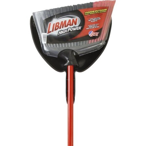 Libman Libman 1017252 13.75 in. High Power Stiff Recycled PET Broom with Dustpan - 1017252