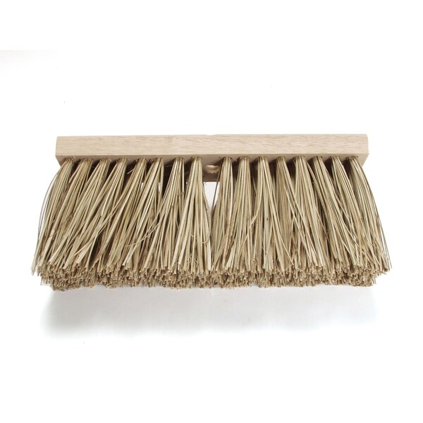 Malish Broom Head, Brown, 6 1/4 in L Bristles - 045816