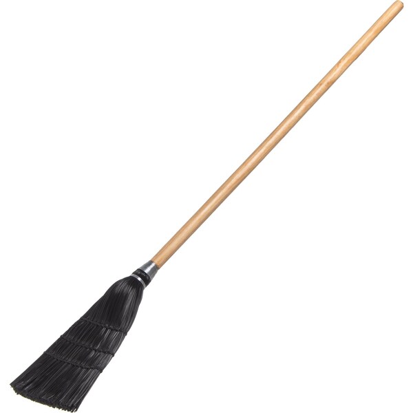 Carlisle Foodservice Toy/Lobby Broom, 40", 8 lb., Blk, PK12 - 4168303