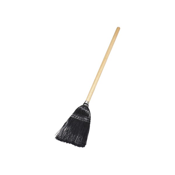 Carlisle Foodservice Toy/Lobby Broom, 40", 8 lb., Blk, PK12 - 4168303