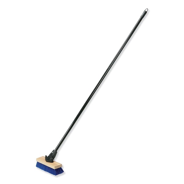 Sticky Situation NSN6827630 59 in. Flex Sweep Broom & Metal Handle Black & Blue - ST3758265