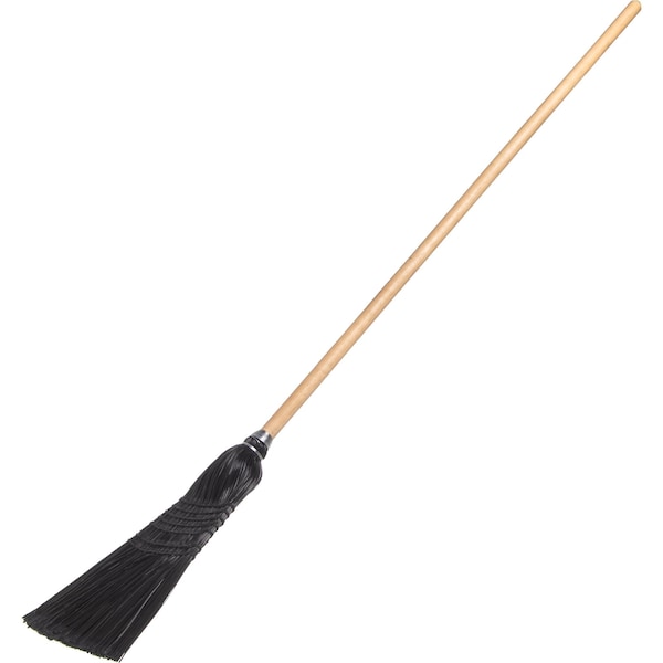 Carlisle Foodservice Maid/Parlor Broom, 55", 18 lb., Blk, PK12 - 4168003