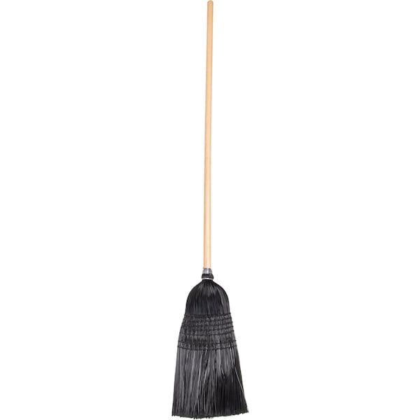 Carlisle Foodservice Maid/Parlor Broom, 55", 18 lb., Blk, PK12 - 4168003