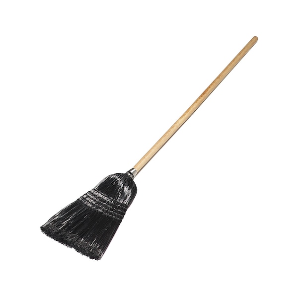 Carlisle Foodservice Maid/Parlor Broom, 55", 18 lb., Blk, PK12 - 4168003