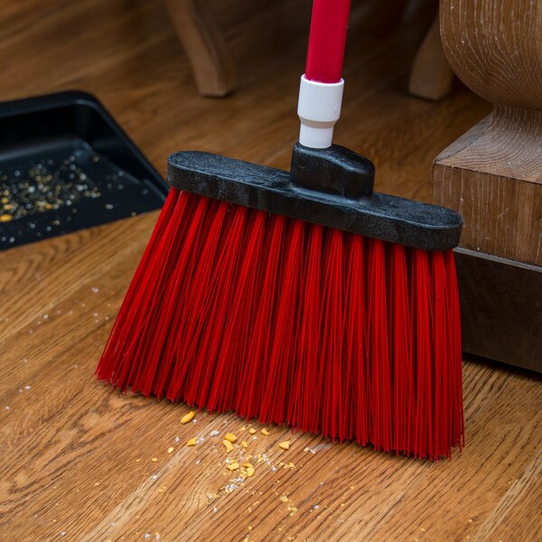 Carlisle Foodservice Angle Broom Unflagged, 56", Red, PK12 - 41083EC05