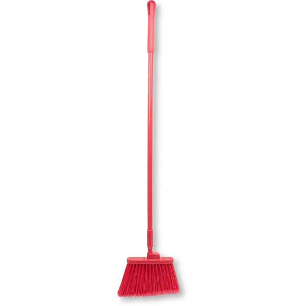Sparta Flagged Bristle Angle Broom with Handle 56  Red - 41082EC05