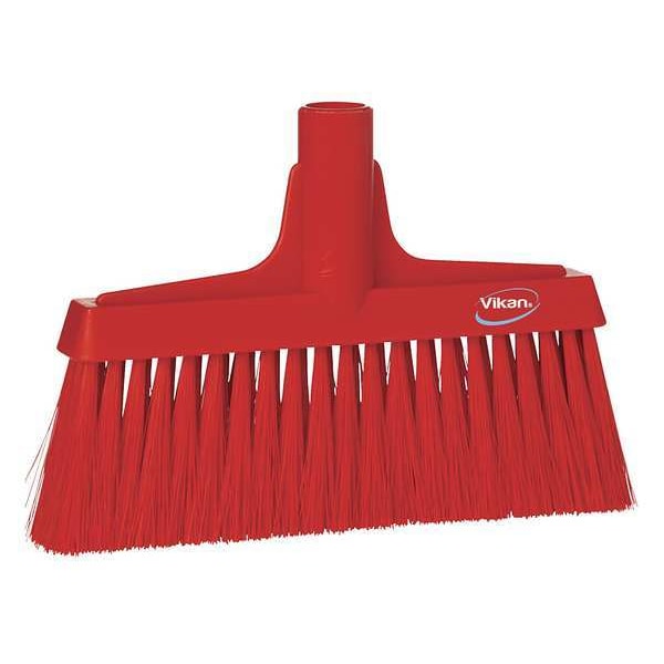 Remco 9 1/2 in Sweep Face Broom Head, Soft, Synthetic, Red - 31044