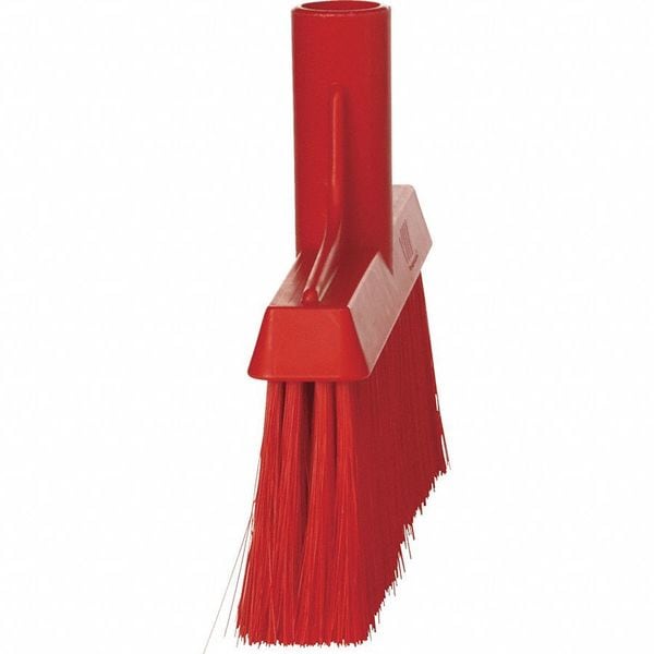 Remco 9 1/2 in Sweep Face Broom Head, Soft, Synthetic, Red - 31044