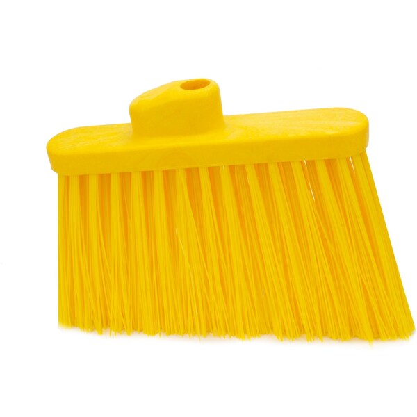 Carlisle Foodservice Hvy-Duty Angle Broom Head, 12", Ylw, PK12 - 36868EC04