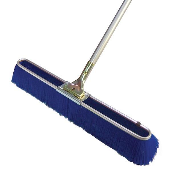 Bon Tool Bon 84-471 Floor Broom, Fine Blue 24" W/ 60" Handle - 84-471