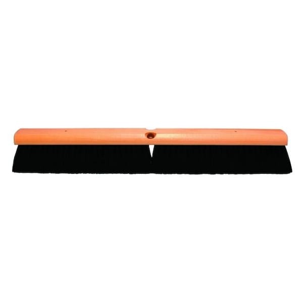 Magnolia Brush Manufacturers Inc Magnolia Brush 455-1824LH 24 in. Black Push Broom Tampico Fiber - 455-1824LH
