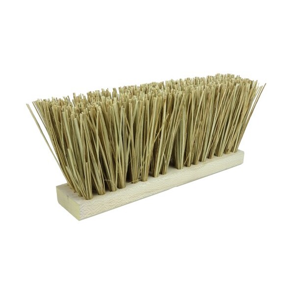 Weiler 16" Street Broom, 6-1/4" Trim Length, Natural Palmyra Fill - 70208