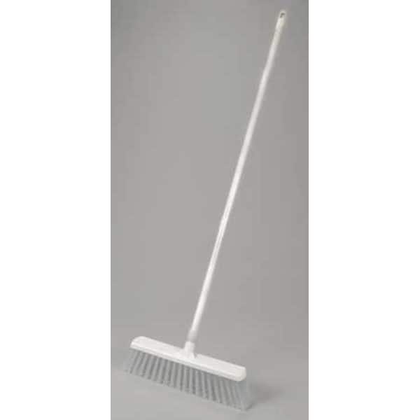 Remco 20-7/64 in Sweep Face Push Broom, Stiff, Synthetic, White - 29205/6053