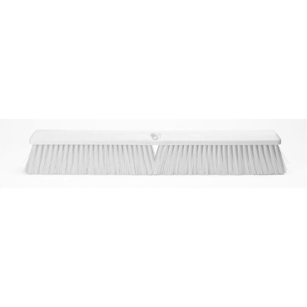 Sparta 24 in Sweep Face Floor Broom, Soft/Stiff Combination, Synthetic, White - 41891EC02