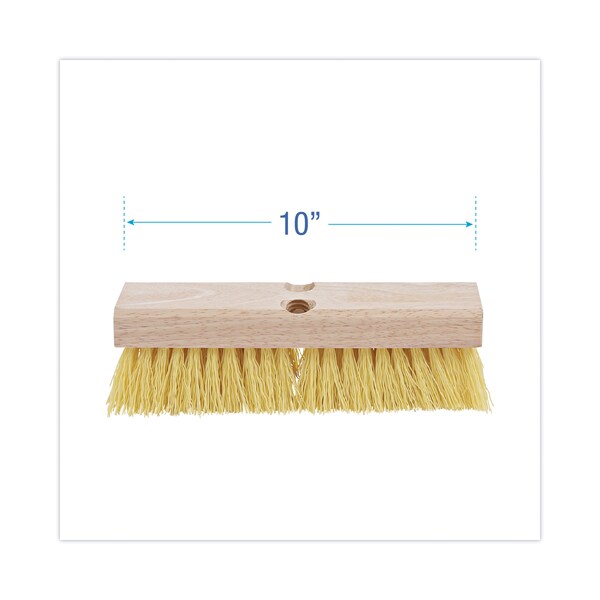 Boardwalk 10 in Sweep Face Broom Head, Cream - BWK3310