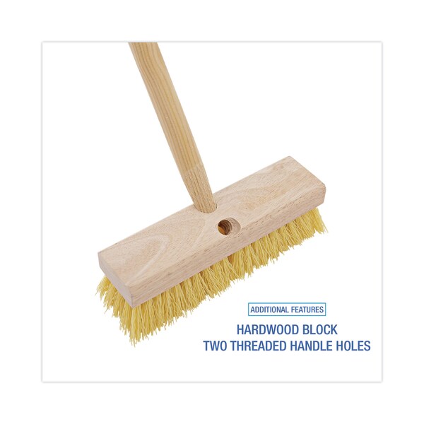 Boardwalk 10 in Sweep Face Broom Head, Cream - BWK3310