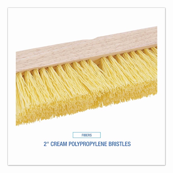 Boardwalk 10 in Sweep Face Broom Head, Cream - BWK3310