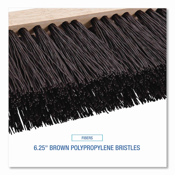 Boardwalk 16 in Sweep Face Street Broom, Brown - BWK73160