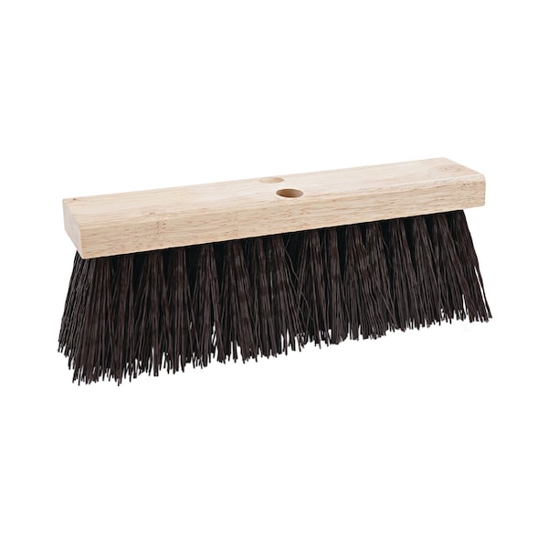 Boardwalk 16 in Sweep Face Street Broom, Brown - BWK73160