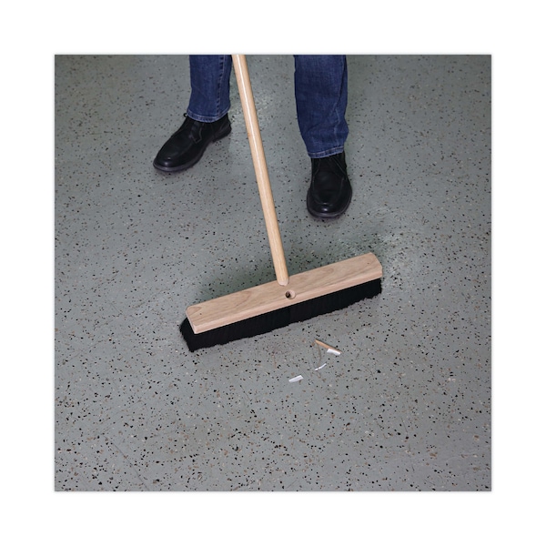 Boardwalk 18 in Sweep Face Broom Head, Black - BWK20218