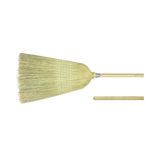 Weiler Light Industrial Upright Broom, Corn Fill, 56" Overall Length - 44009