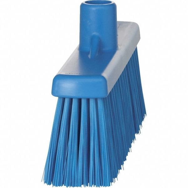 Vikan 12 in Sweep Face Broom Head, Stiff, Synthetic, Blue - 31663