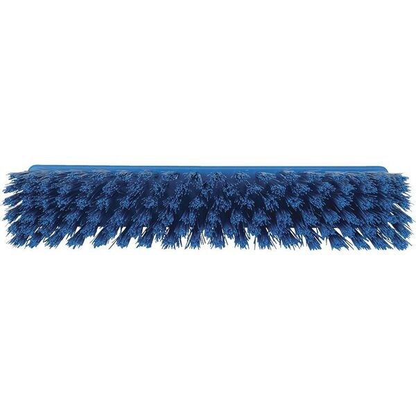 Vikan 12 in Sweep Face Broom Head, Stiff, Synthetic, Blue - 31663