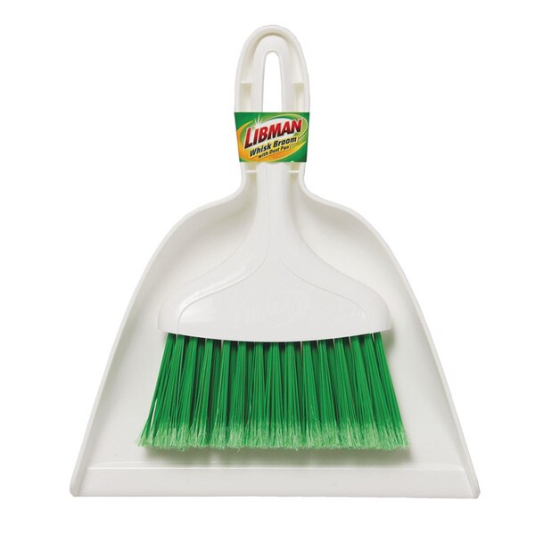 Libman Libman 7 in. W Soft Recycled PET Dust Pan with Whisk Broom - 1031