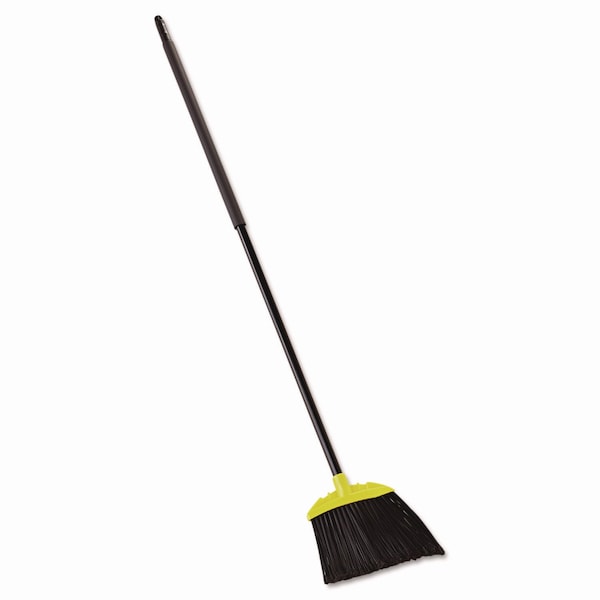 Rubbermaid Commercial Jumbo Smooth Sweep Angled Broom, 46" Handle, Black/Yellow, PK6 - FG638906BLA