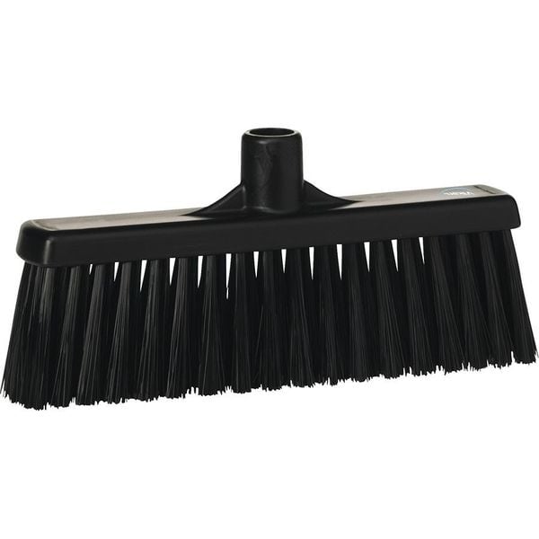 Remco 2 in Sweep Face Broom Head, Stiff, Synthetic, Black - 31669