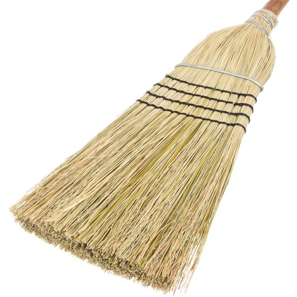 Carlisle Foodservice Blended Corn Broom, 30# Fill, 56", PK12 - 4135467