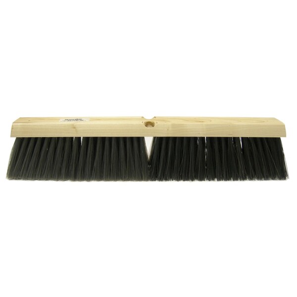 Weiler 18" Vortec ProSweep Floor Brush, Polystyrene Border w Blk Polypropylene - 25234