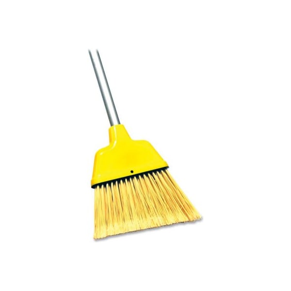 Sp Richards Genuine Joe 9" Wide Angle Broom w/ 47" Steel Handle, Yellow - GJO58562 - GJO58562