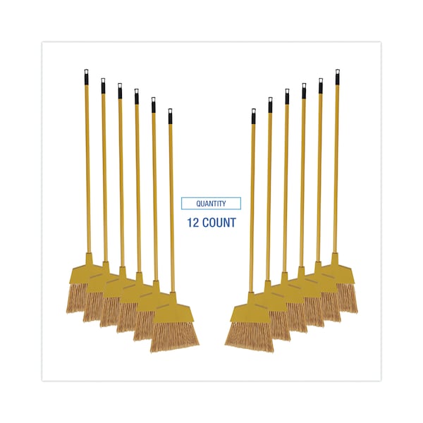 Boardwalk Brooms, 12" L Bristles, 46" L Handle - BWKBRMAXIL