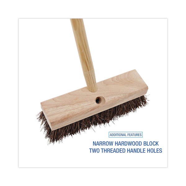 Boardwalk 10 in Sweep Face Broom Head, Brown - BWK3110
