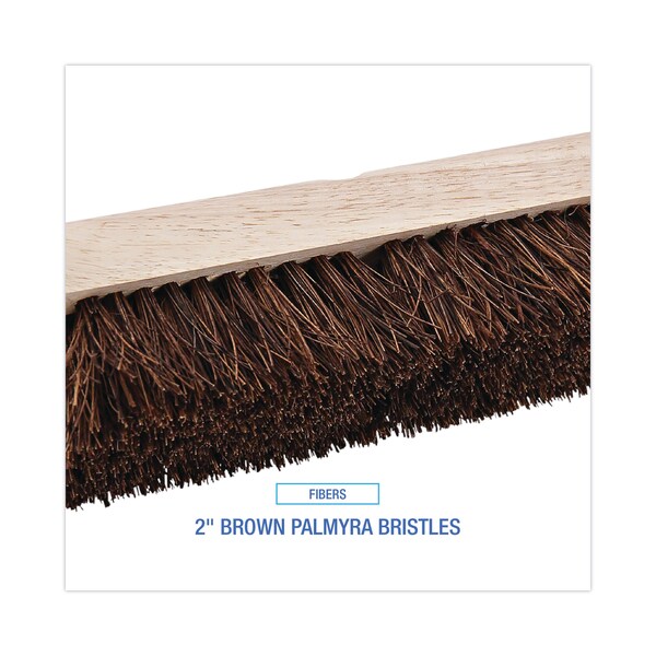 Boardwalk 10 in Sweep Face Broom Head, Brown - BWK3110