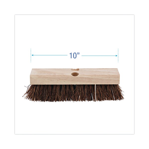 Boardwalk 10 in Sweep Face Broom Head, Brown - BWK3110