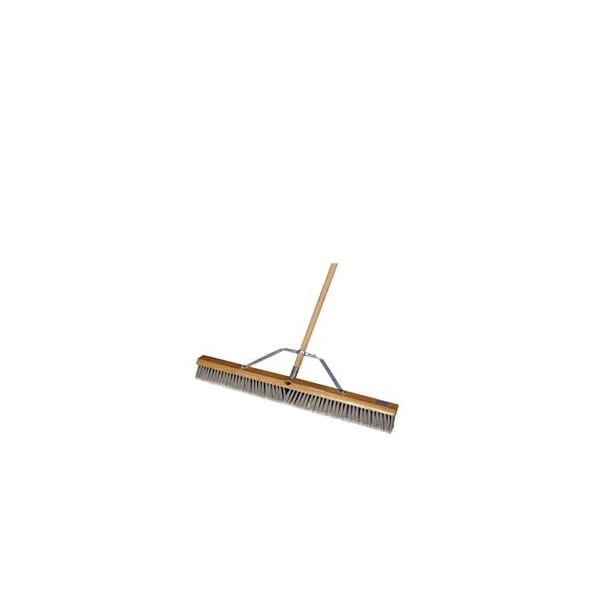 Bon Tool Floor Broom, 3" Silver Tip Flagged, 36", Wood Handle - 84-518