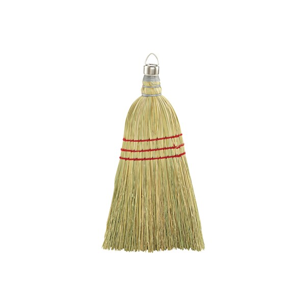 Partners Brand Whisk Broom, 7 1/2", Tan/Yellow, 12/Case - JAN124