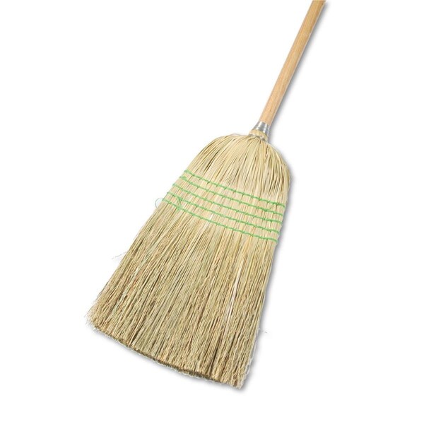 Pinpoint 55.5 in. Yucca & Corn Fiber Bristles Parlor Broom Natural - PI2492882