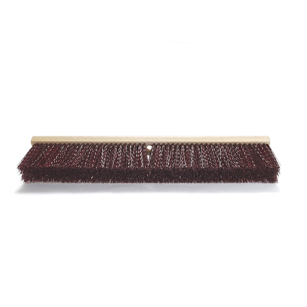 Malish Broom Head, Maroon, 3 in L Bristles - 022018