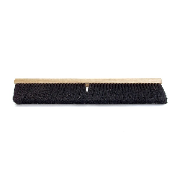 Malish Floor Sweep, 36" Black Tampico, Wood Block, PK 6 - 010836