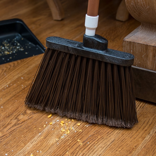 Carlisle Foodservice Angle Broom Flagged Brstl, 56", Brown, PK12 - 41082EC01