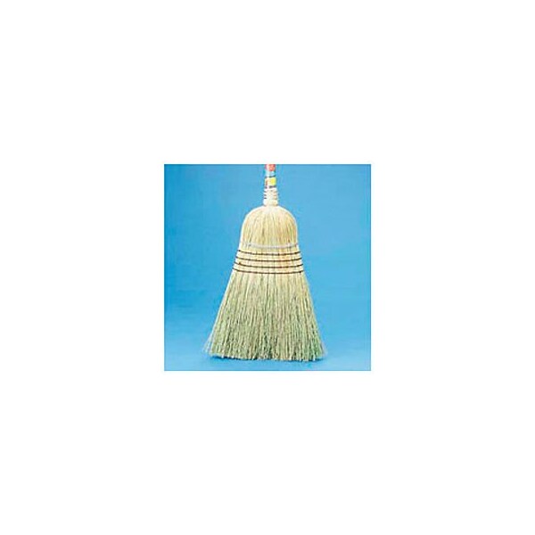 Unisan Warehouse Broom Yucca/Corn Fiber Bristles, 42" Wood Handle Natural - BWK932YEA - BWK932YEA