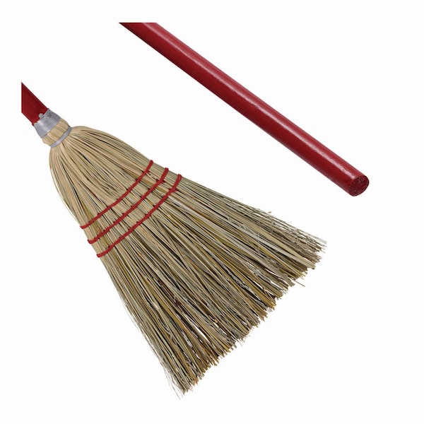 Boardwalk Corn/Fiber Lobby Brooms, 36", Gray/Natural, PK12 - BWKBR10016