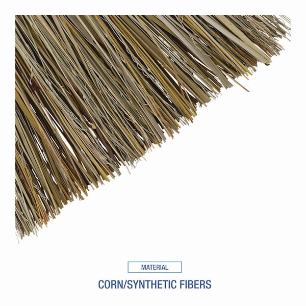 Boardwalk Corn/Fiber Lobby Brooms, 36", Gray/Natural, PK12 - BWKBR10016
